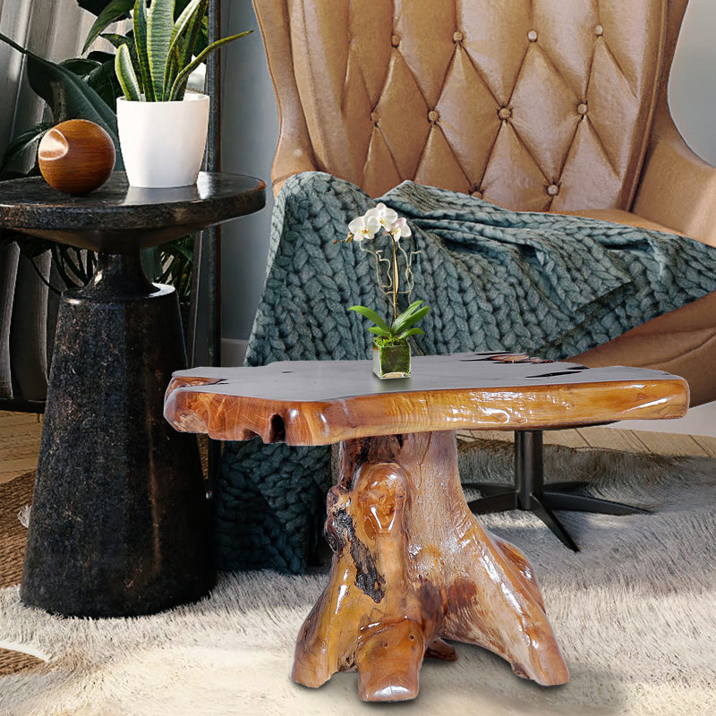 Wayfair teak coffee table discount